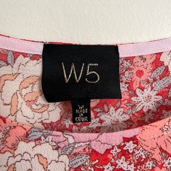 W5 Spring Floral Balloon Sleeve Babydoll Top - Picture 5 of 5